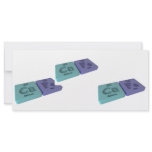Cafe as Ca Calcium and Fe Iron rack cards