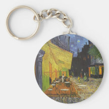 Cafe at Night by Vincent Van Gogh Key Chain