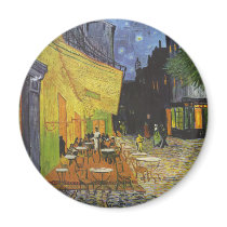 Cafe at Night by Vincent Van Gogh Refrigerator Magnet