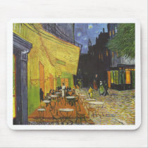 Cafe at Night by Vincent Van Gogh mousepads by rahulbiswas Cafe at Night by Vincent Van Gogh mousepads