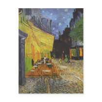 Cafe at Night by Vincent Van Gogh postcards by rahulbiswas Cafe at Night by Vincent Van Gogh postcards