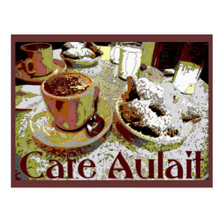 Cafe Aulait, New Orleans Coffee Postcard