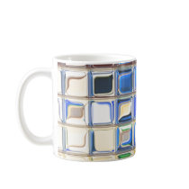 Cafe Blue mosaic tile mugs