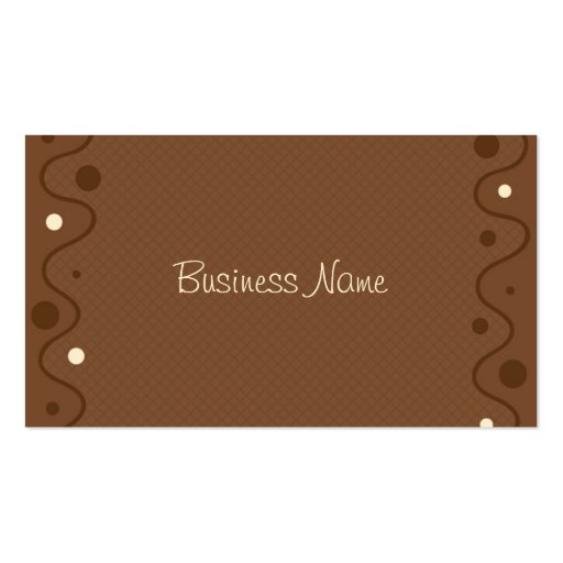 Cafe Business Card (back side)