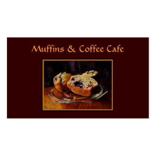 Cafe Business Card Template (front side)