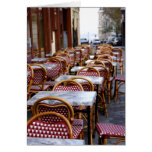 Cafe Chairs Greeting Cards
