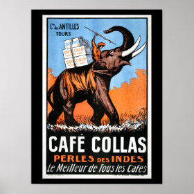 Cafe' Collas Coffee Poster