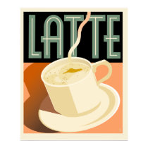 Cafe Deco Latte posters by posterarts Cafe Deco Latte posters