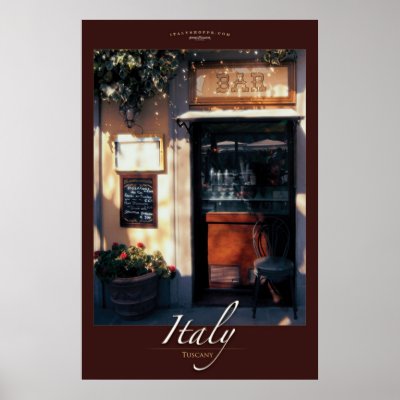 Cafe Fiesole Poster by ItalyShoppe