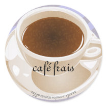 Café frais stickers by Customizables Café frais stickers