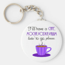 Cafe Latte Keychain
