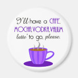 Cafe Latte Refrigerator Magnet