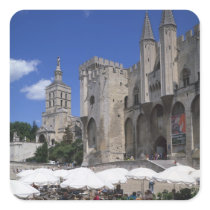 Cafe, Le Palais des Papes, Avignon, Vaucluse,