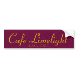 Cafe Limelight Sticker Bumper Stickers