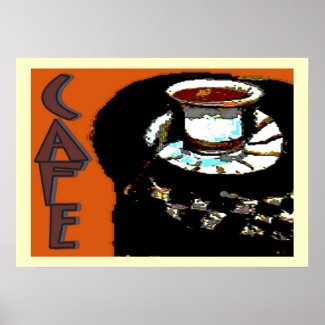 Cafe Matisse Style Sign print