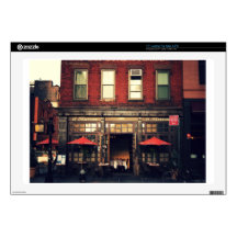 Cafe - New York City Decal For 17" Laptop