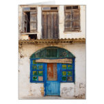 Cafe-Ouzeri building Greeting Cards