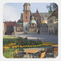 Cafe overlooking Wawel Cathedral, Wawel Hill, Sticker