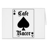 Cafe Racer Ace of Spades Greeting Cards