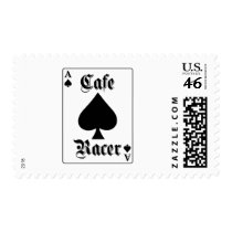 Cafe Racer Ace of Spades Postage Stamp