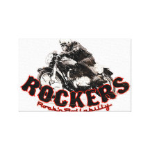 Cafe racer gallery wrap canvas