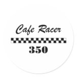 Cafe Racer   Round Sticker