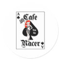 Cafe Racer Ton Up Redhead stickers by scooterfun Cafe Racer Ton Up Redhead stickers