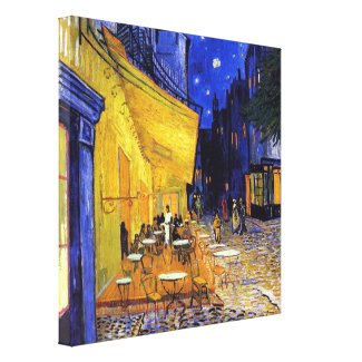 Cafe Terrace at Night by Vincent van Gogh Canvas Print