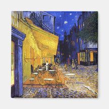 Café Terrace at Night by Vincent van Gogh Fridge Magnet
