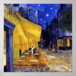 Café Terrace at Night by Vincent Van Gogh Posters