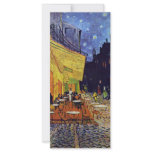 Cafe Terrace At Night,  By Vincent Van Gogh Rack Card Template