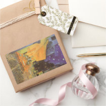Cafe Terrace at Night by Vincent van Gogh Rectangular Stickers