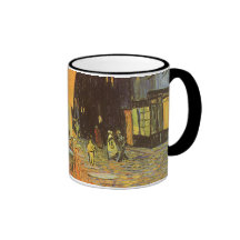 Cafe Terrace Night, van Gogh Vintage Impressionism Coffee Mugs