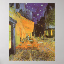 Cafe Terrace Night, van Gogh Vintage Impressionism Posters