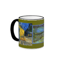 Cafe Under the Stars mugs by FRUITLOOPY Cafe Under the Stars mugs
