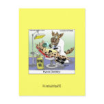 cafepress dentistry hyena, Rick London Collecti... postcards