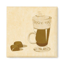 caffe and chocolate magnets