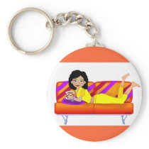 Caffe Diva Keychain