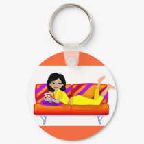 Caffe Diva Keychain by nextstopitaly Caffe Diva Keychain