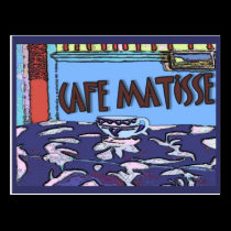 Caffee Matisse Sign postcards