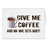 Caffein Deprivation Card