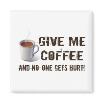 Caffein Deprivation Refrigerator Magnets