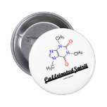 Caffeinated Spirit (Caffeine Chemical Molecule) Pins