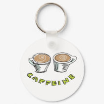 Caffeine Keychain by Madinagoodway Caffeine Keychain