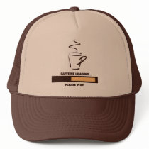 CAFFEINE LOADING - PLEASE WAIT MESH HATS
