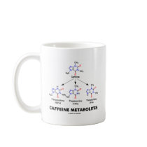 Caffeine Metabolites (Caffeine Molecule Chemistry) Coffee Mug