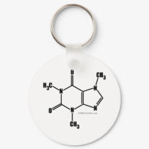 Caffeine Molecular Structure keychains by OffLine Caffeine Molecular Structure keychains