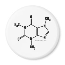 Caffeine Molecular Structure magnets