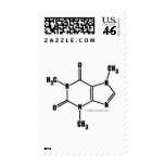 Caffeine Molecular Structure Stamps