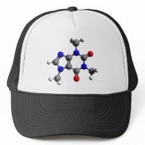 Caffeine Molecule 3D structure Trucker Hat